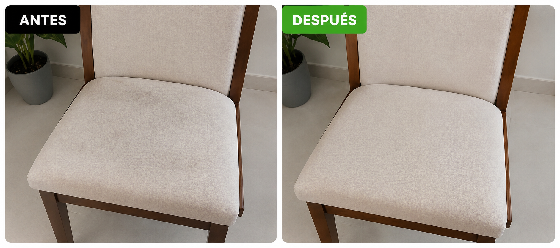 Resultado antes y después Stain Hunters